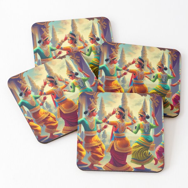 Item preview, Apsara dancers designed and sold by ArtsDestination.