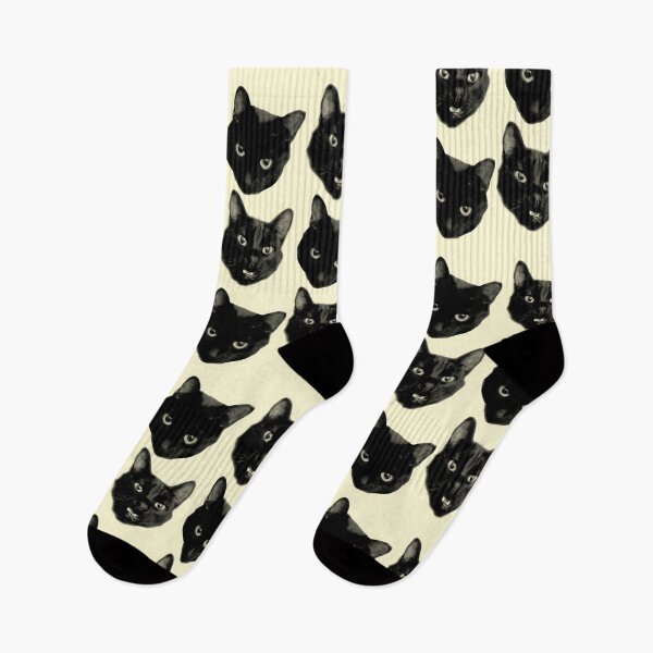 Item preview, Silly Black Cat Faces designed and sold by VoidCatCentral.