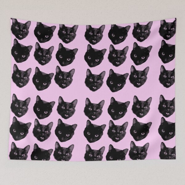 Item preview, Silly Black Cat Faces designed and sold by VoidCatCentral.