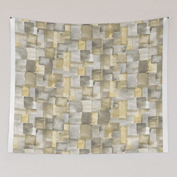Item preview,  Geometric soft watercolor	yellow designed and sold by Alessandro Remo Mazzoni Remotextiles.