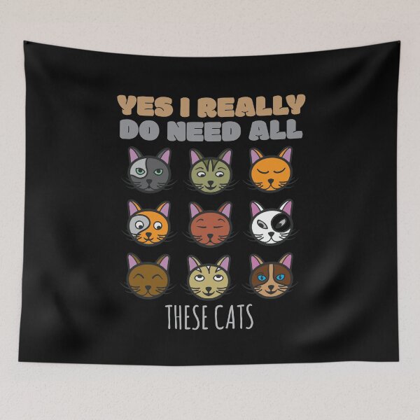 Item preview, Yes I Really Do Need All These Cats  designed and sold by Pricity Designs.