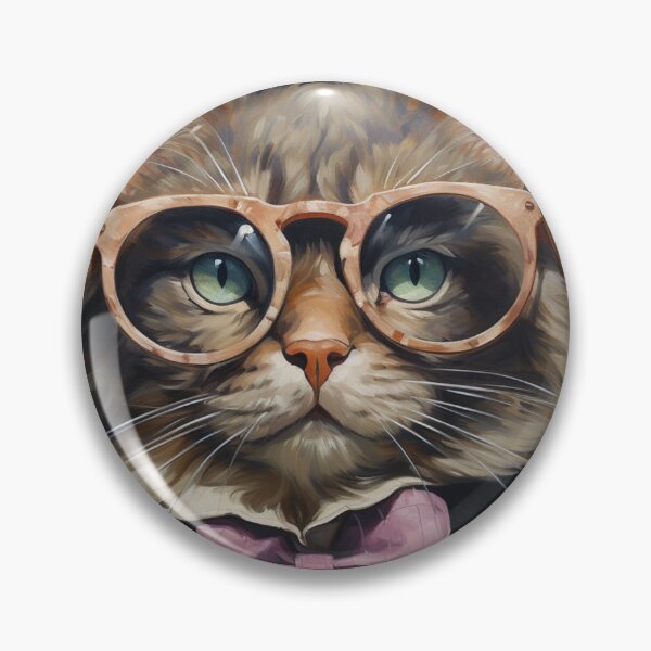 Item preview, Cat Wearing Spectacles designed and sold by whitecat23.