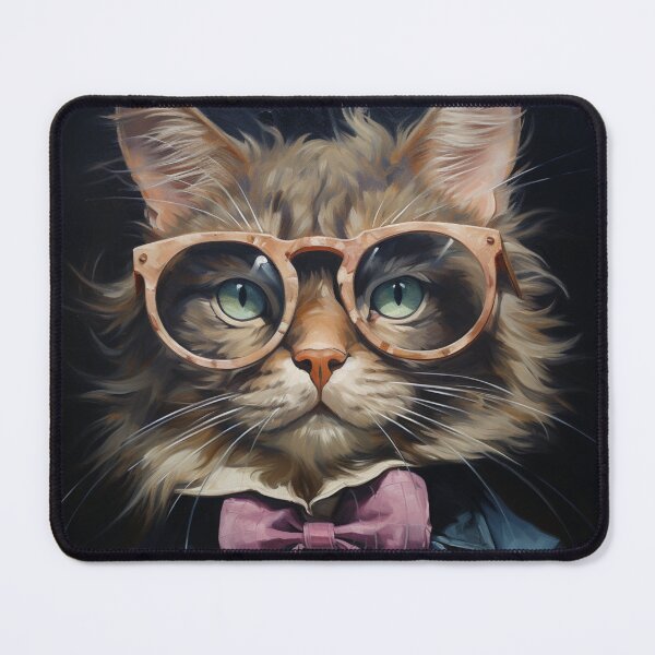 Item preview, Cat Wearing Spectacles designed and sold by whitecat23.
