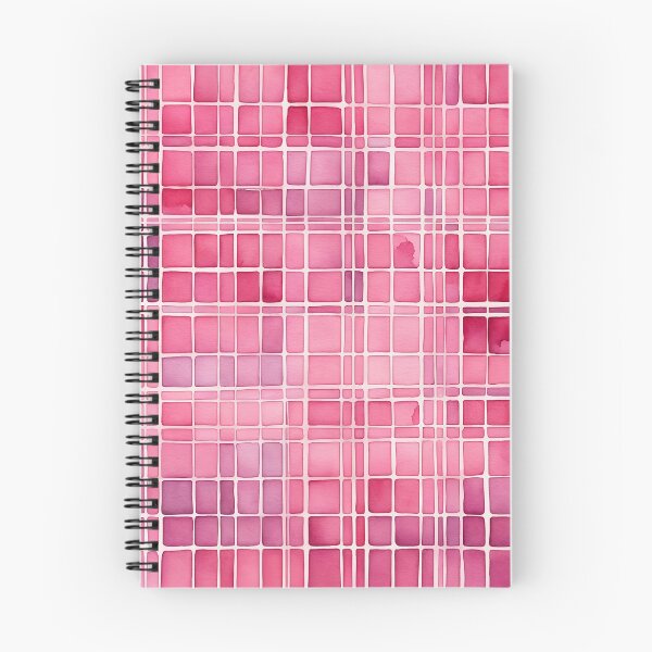 Item preview, Pink grid pattern, abstract watercolor art designed and sold by patterncrow.