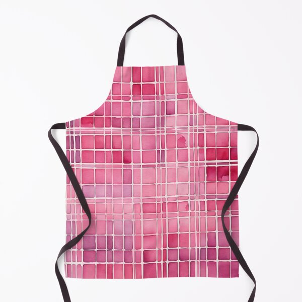 Item preview, Pink grid pattern, abstract watercolor art designed and sold by patterncrow.