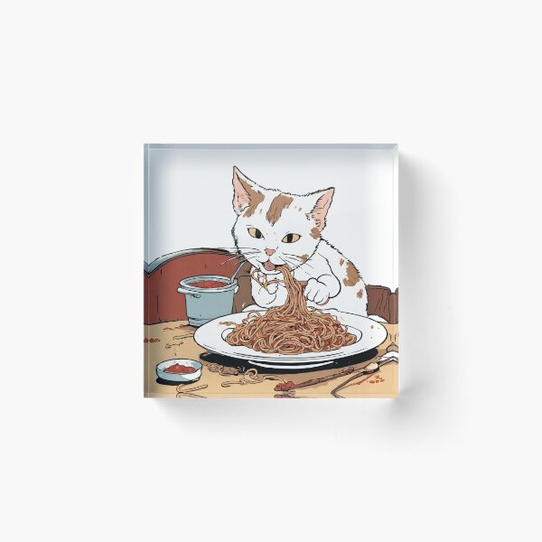 Item preview, Whiskers and Noodles: Cat Delight in Messy Spaghetti designed and sold by PatternXS.