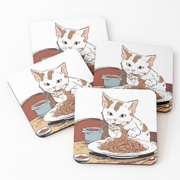 Item preview, Whiskers and Noodles: Cat Delight in Messy Spaghetti designed and sold by PatternXS.