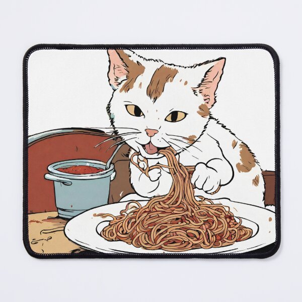 Item preview, Whiskers and Noodles: Cat Delight in Messy Spaghetti designed and sold by PatternXS.