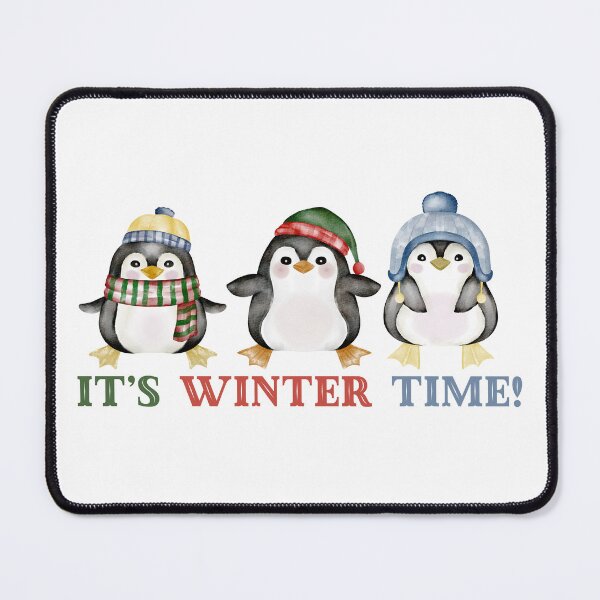 Item preview, It's Winter Time Three Penguins in Winter Outfits designed and sold by moniowate.