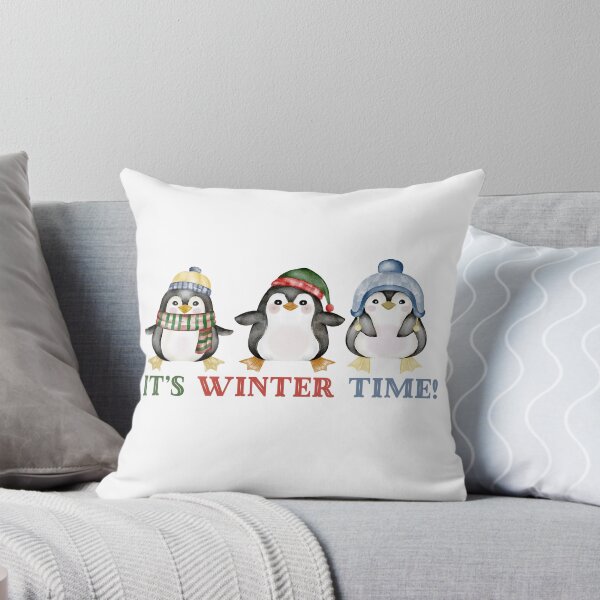 Item preview, It's Winter Time Three Penguins in Winter Outfits designed and sold by moniowate.