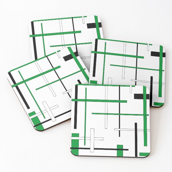 Item preview, Abstract geometric pattern - green. designed and sold by K.S ART.