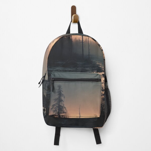 Item preview, Ambiance Landscape Sunset in Cold Place Wall Art designed and sold by poppiq.