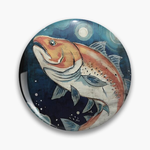 Item preview,  Salmon fish design S.F designed and sold by Ahmedhazem12.