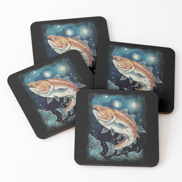 Item preview,  Salmon fish design S.F designed and sold by Ahmedhazem12.