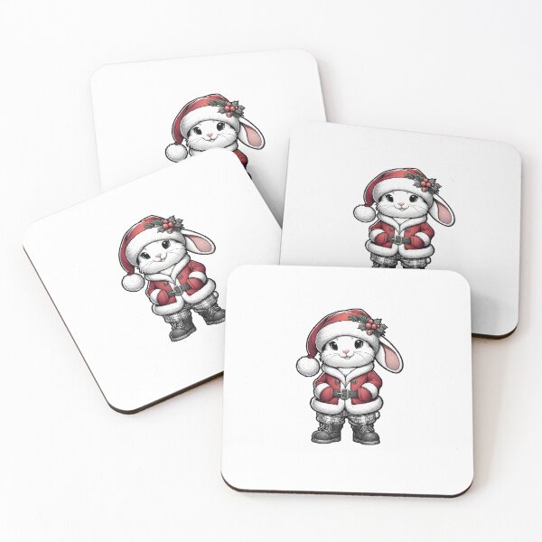 Item preview, ChristmasRabbit in Full Santa Attire designed and sold by KNAA.