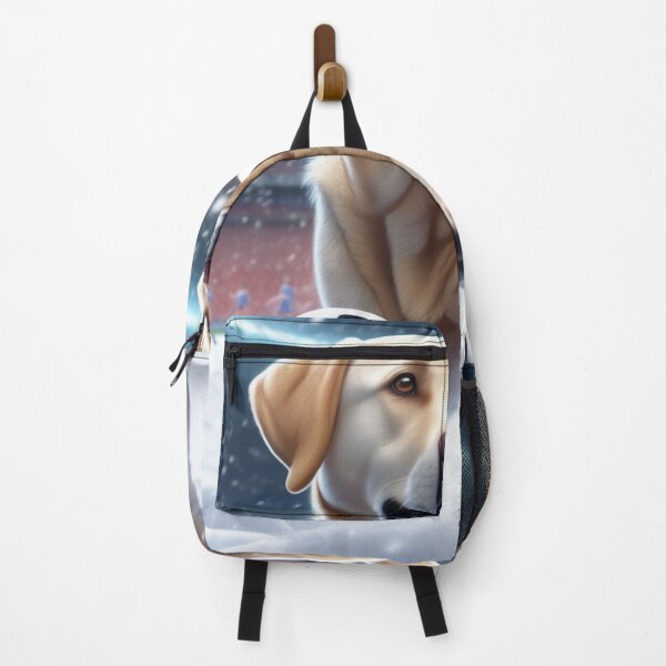 Item preview, A Labrador Dog Playing Soccer/Football In The Snow designed and sold by MusicalArtisty.