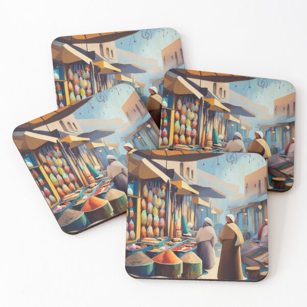 Item preview, Souk of Tunis in the morning designed and sold by ArtsDestination.