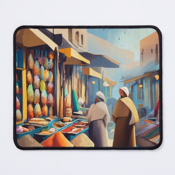 Item preview, Souk of Tunis in the morning designed and sold by ArtsDestination.