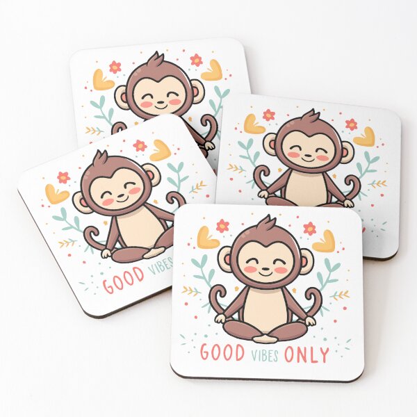 Artikelvorschau, Nur gute Stimmung – Yoga Monkey entworfen und verkauft von Navuniverse.