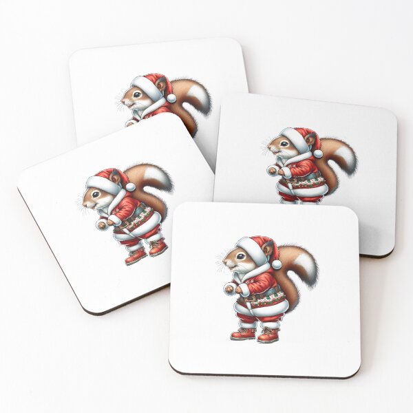 Item preview, FestiveSquirrel in Santa Outfit designed and sold by KNAA.