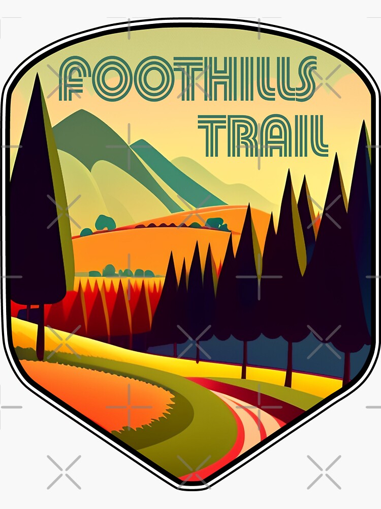 Thumbnail 3 of 3, Sticker, Foothills Trail Colors designed and sold by esskay.