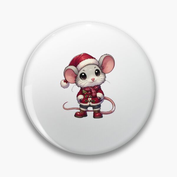 Item preview, Christmas Mouse in Full Festive Outfit designed and sold by KNAA.