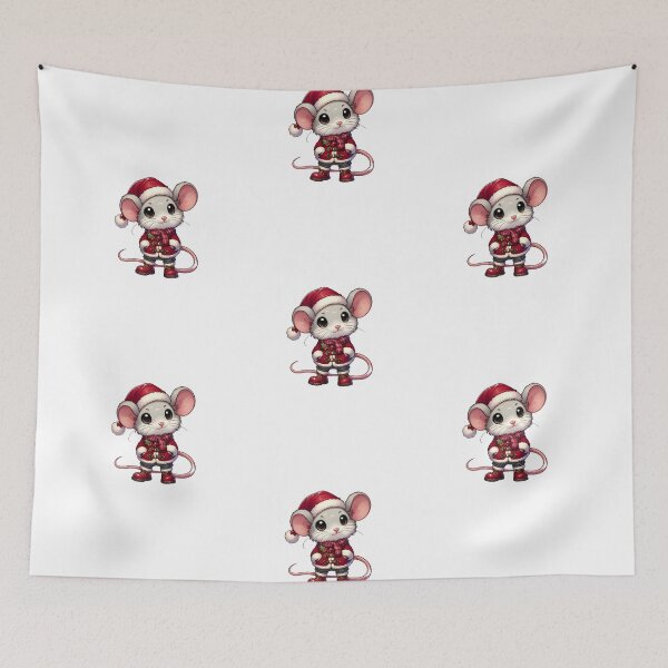 Item preview, Christmas Mouse in Full Festive Outfit designed and sold by KNAA.
