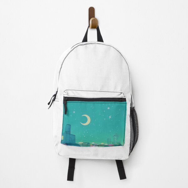 Item preview, 90s Anime Moon in the Sky Wallpaper designed and sold by is this trash?.