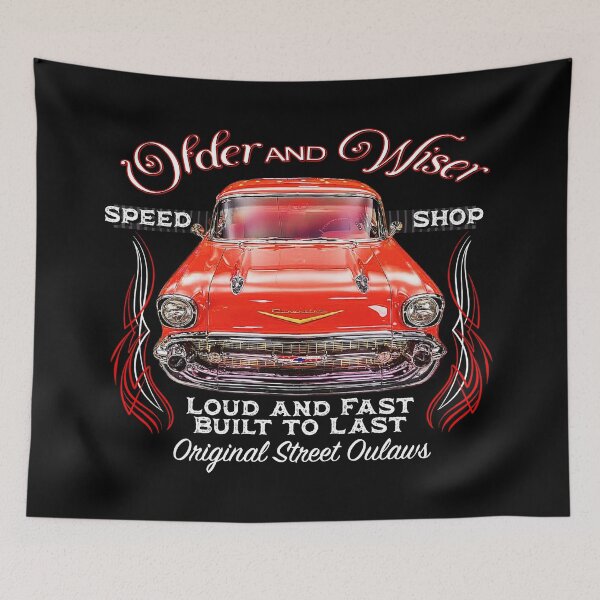 Artikelvorschau, 1957 Chevy Bel Air klassisches Hot Rod Auto entworfen und verkauft von AGED Limited.