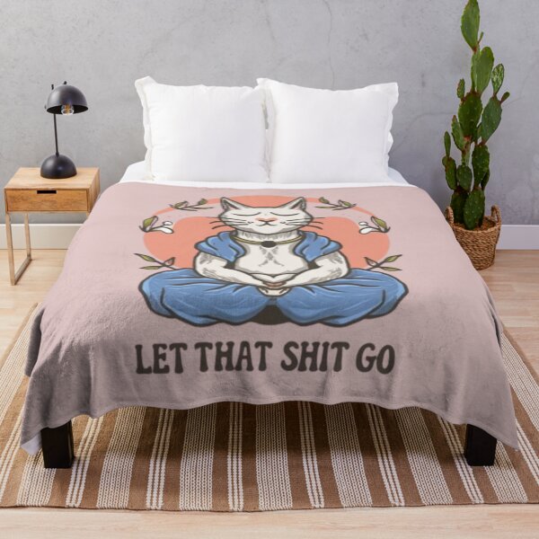 Item preview, Cat Meditation (Let That Shit Go) designed and sold by Kameleoon.