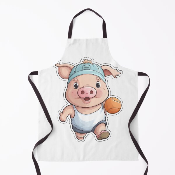 Item preview, A Pig playing basketball designed and sold by DigitalArtByCJ.