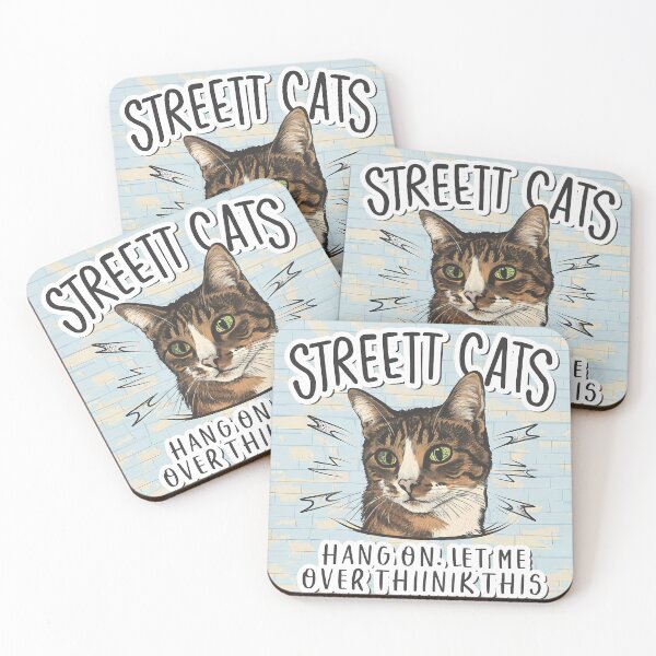 Item preview, The street cat that says hang on let me overthink this  designed and sold by Ahmedhazem12.