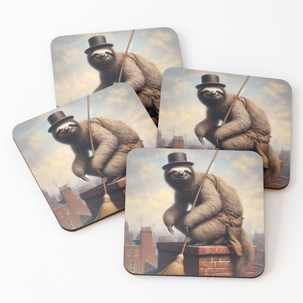 Item preview, Sloth Chimney Sweep designed and sold by CrankyOldDude.