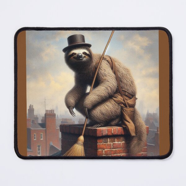 Item preview, Sloth Chimney Sweep designed and sold by CrankyOldDude.