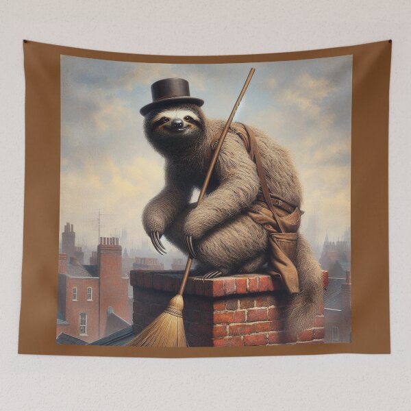Item preview, Sloth Chimney Sweep designed and sold by CrankyOldDude.