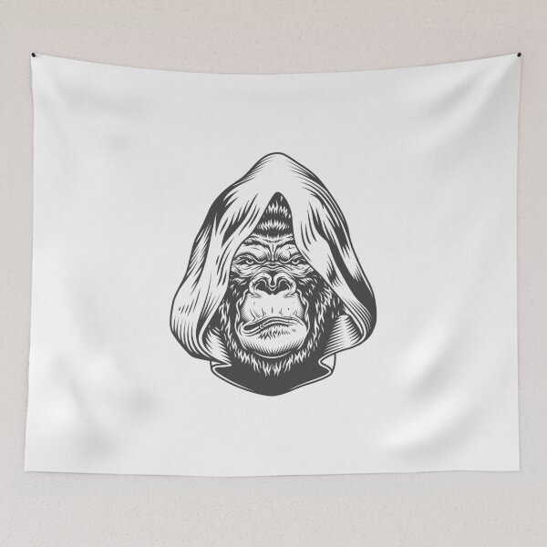 Item preview, Serious gorilla head designed and sold by sasa-creations.