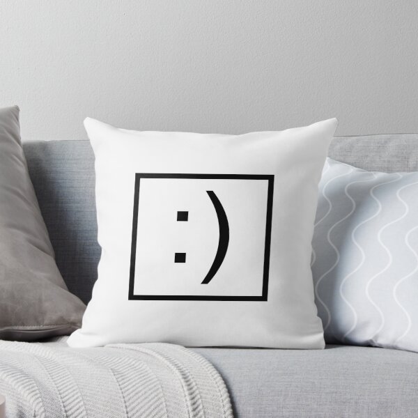 Item preview, Smile Square Horizontal Black :) designed and sold by Daikon.