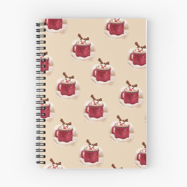 Item preview, Cappuccino marshmallow cozy rest vacation winter christmas deer pattrn pattern texture designed and sold by Folomkina-store.