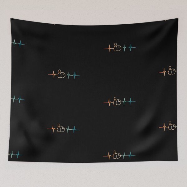 Item preview, Retro bowling heartbeat  designed and sold by LU NA.