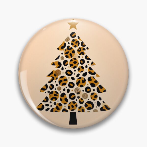 Item preview, Leopard Print Christmas Tree leopard Canvas Wall Art Pattern designed and sold by CoffeeIsATrip.