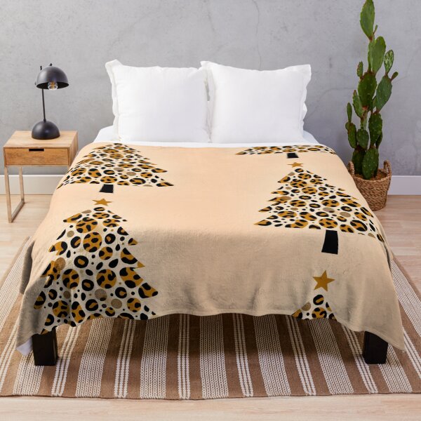 Item preview, Leopard Print Christmas Tree leopard Canvas Wall Art Pattern designed and sold by CoffeeIsATrip.