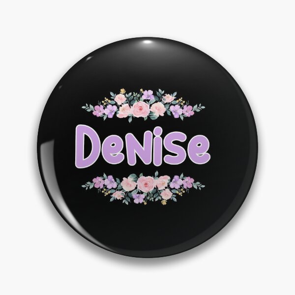Item preview, Purple Flower Denise Name Label (Black) designed and sold by NormadWorld.