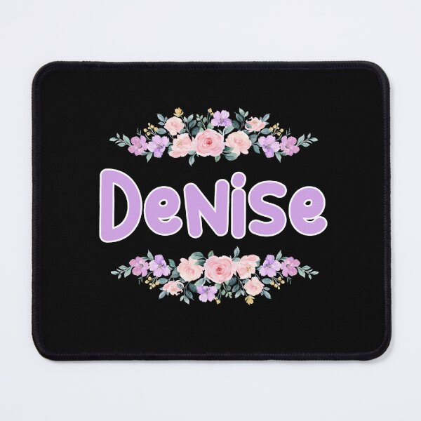 Item preview, Purple Flower Denise Name Label (Black) designed and sold by NormadWorld.