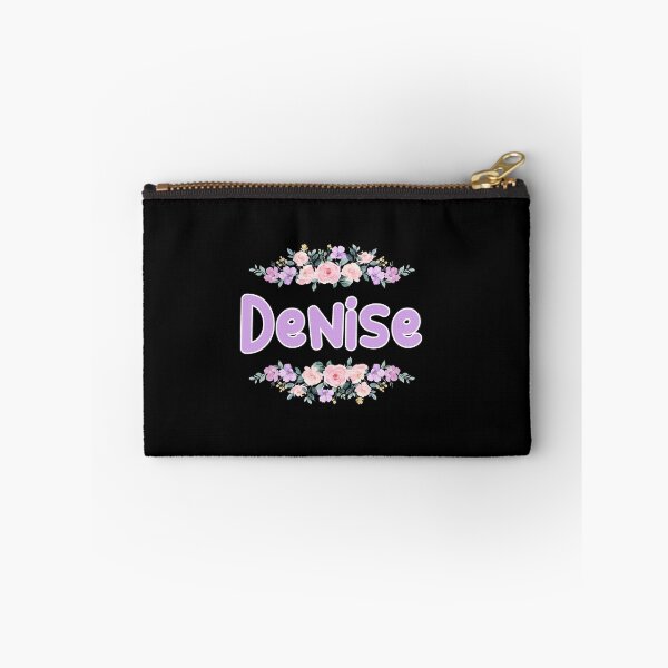 Item preview, Purple Flower Denise Name Label (Black) designed and sold by NormadWorld.