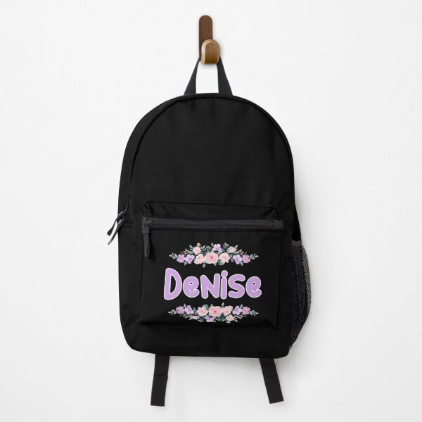 Item preview, Purple Flower Denise Name Label (Black) designed and sold by NormadWorld.