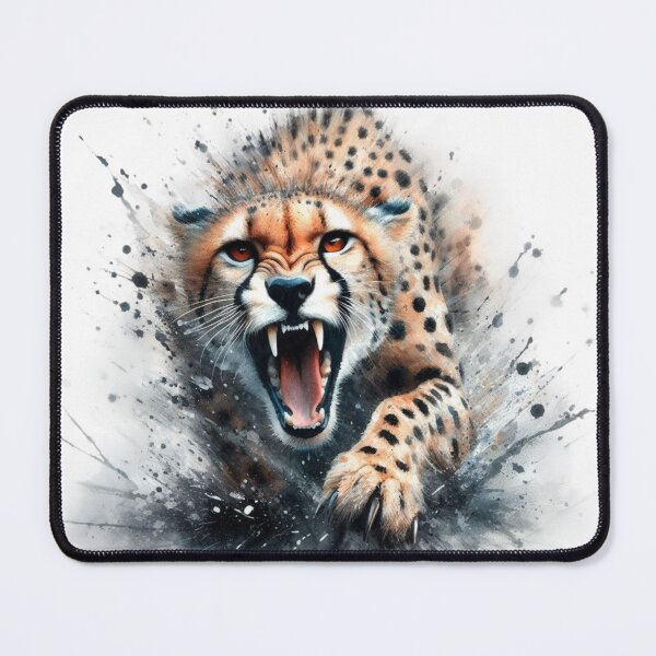 Item preview, watercolor cheetah designed and sold by Animalia-.