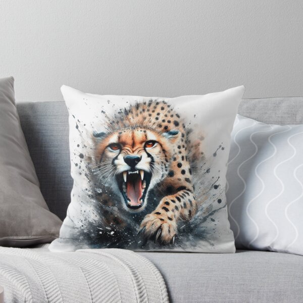 Item preview, watercolor cheetah designed and sold by Animalia-.