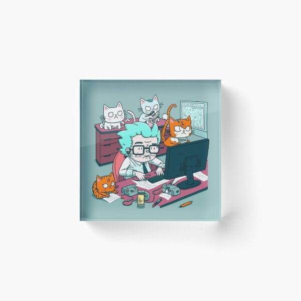 Item preview, Whiskerwiggle - office cats designed and sold by JCatDesign.