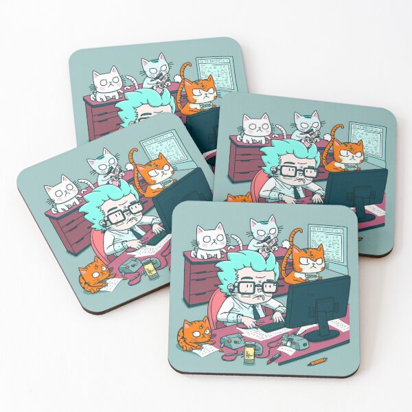 Item preview, Whiskerwiggle - office cats designed and sold by JCatDesign.