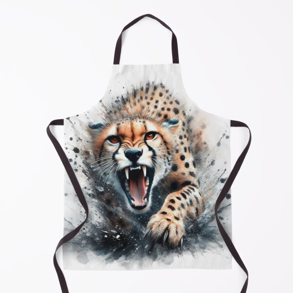 Item preview, watercolor cheetah designed and sold by Animalia-.
